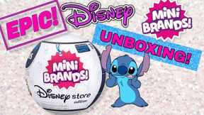 EPIC UNBOXING Mini Brands DISNEY STORE Edition!! Zuru 5 Surprise Toy Blind Bag Opening!!