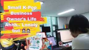 K-Pop Corp Entrepreneur’s lonely working 👩‍💻 (feat. MX Joohen Tee & SKZ Tee Unboxing)