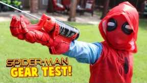 Spider-Man Homecoming Movie Gear Test! Web Shooters for Kids! Toys Review by KIDCITY