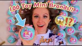 Unboxing 100 *NEW* Toy Mini Brands!!😱✨*INSANE RARE MYSTERY FINDS!!*🤯 (asmr vibesss)