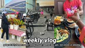 WEEKLY VLOG| FEELING DEFEATED + NIGHT OUT + FARMERS MARKET + DATE NIGHT + PR UNBOXING + GYM + MORE