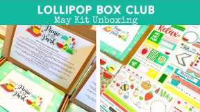 MAY KIT UNBOXING | Monthly Kit | Journal & Scrapbooks | LOLLIPOP BOX CLUB | ad