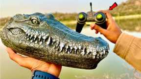 RC Boat Crocodile Unboxing & Testing - Prank Gadgets - Chatpat toy tv