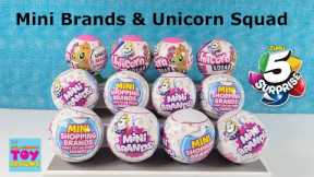 5 Surprise Mini Brands & Unicorn Squad Blind Bag Toy Unboxing Review | PSToyReviews