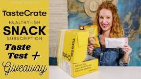 The Most Unique Snack Subscription - TasteCrate Unboxing 2021 - GIVEAWAY | Healthyish Snacks