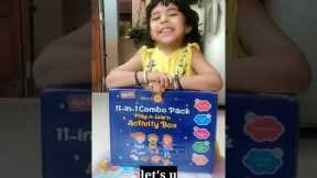 Smarto kids 11 in 1 Activity box age 3-4 unboxing and review | activity box review | Kiaras diaries