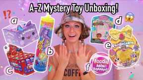 A-Z MYSTERY TOYS UNBOXING HAUL!!😱🎁🎉(A is for Aphmau, B is for Barbie, C is for...)🤔| Rhia Official♡