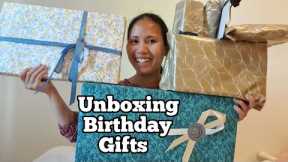 Unboxing Birthday Gifts +Prank gone wrong daw, di inaasahan Regalo..