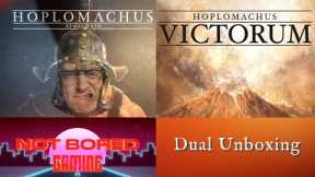 Exclusive First Look - Hoplomachus Remastered Unboxing plus Hoplomachus Victorum  - Not Bored Gaming