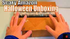 Opening Scary Amazon Box - Halloween Gift Ideas - Unboxing  ASMR No Talking  - Oddly Satisfying