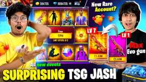 Giving Diwali Gifts To TSG JASH 🎆🪔 Surprise With New HIPHOP & Sakura ID? 😱 - Garena Free Fire
