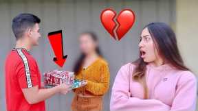 BUYING GIFTS FOR ANOTHER GIRL TO SEE HOW MY GIRLFRIEND REACTS!!