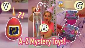[ASMR] MY *OFFICIAL* A-Z MYSTERY TOY UNBOXING COMPILATION!!😱🎁✨(IT'S FINALLY HERE!🤤) | Rhia Official♡
