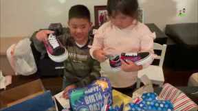 Birthday Gifts Unboxing Vlog - Cute Siblings - Aiden's Life Blog