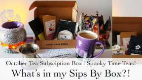 Sips By Tea Subscription Box | October Tea Unboxing