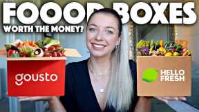 UNBOXING + TRYING FOOD SUBSCRIPTION BOXES 2021 / Hello Fresh Vs Gousto!