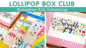 NOVEMBER KIT UNBOXING | Monthly Kit | Journal & Scrapbooks | LOLLIPOP BOX CLUB | ad