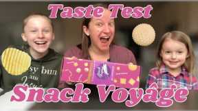 Snack Voyage Unboxing Taste Test Review {Food Subscription Box}