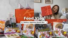 FOOD VLOG | Unboxing Japanese Snack Box from Bokksu & Review | What's in the Box?