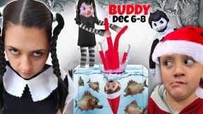 Wednesday Every Day! Addams Family Buddy & Bendy's Dark Revival (FV Family Christmas Season Vlog)