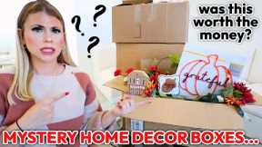 Unboxing *HOME DECOR MYSTERY BOXES* (this didn't go as planned... 😅) | Michaels Grab Bags Fall 2022