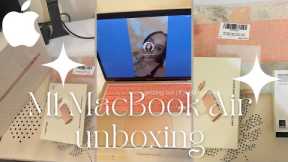 MacBook Air M1 Gold  color in 2022 + Some Accessories | Unboxing and first look
