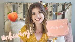 THE CUTEST MONTHLY BOX! May Peachy Box Unboxing | Katie Baker Style