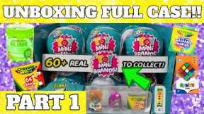 UNBOXING FULL CASE Toy Mini Brands Zuru 5 Surprise Blind Bag Toy Opening!!! Part 1!