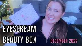 EYESCREAM BEAUTY BOX UNBOXING AND SWATCHES | DECEMBER 2022 EYESCREAM SUBSCRIPTION | HOTMESS MOMMA MD