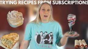 TRYING RECIPES FROM SUBSCRIPTION BOXES! | Trying 4 different recipes, how did they turn out?!