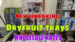 Unboxing New Variety Dryfruit Serving Trays #viral #trending @Aditya Crockery Products