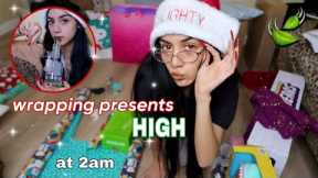 Wrapping presents HIGH (bad idea) + unboxing Haul Sesh!