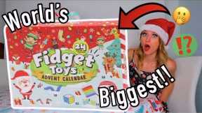 UNBOXING THE WORLD'S BIGGEST MYSTERY *FIDGET* ADVENT CALENDAR!!😱🎁⁉️ (24 MYSTERY BOXES...😦🎁)