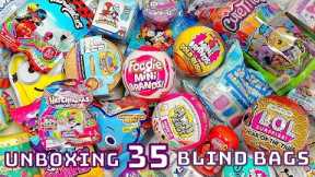UNBOXING 35 BLIND BAGS! MINI BRANDS! DOORABLES! REAL LITTLES! LOL SURPRISE! DISNEY!!