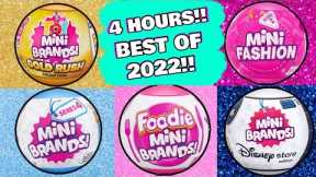 UNBOXING MINI BRANDS 2022! 4 HOUR UNBOXING! FOODIE! SERIES 4! MINI FASHION! TOY GOLD RUSH! DISNEY!