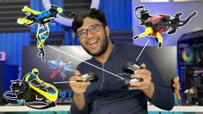 3 FLYING DRONE TOYS FUN UNBOXING !