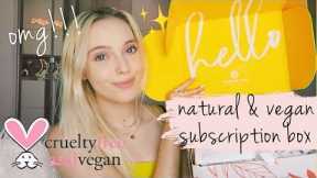 unboxing vegan subscription box!!! natural & organic products 🐰💕 ( Bombay & Cedar box review)