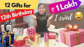 12 gifts for 12th birthday  worth Rs 1 lakh | I cried at last | sahithya sudeesh vlogs