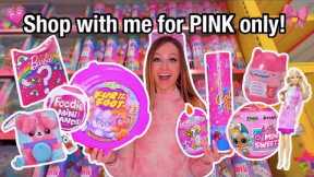 Shop with me for *PINK ONLY* Mystery Toys Challenge!!🫢🛍️🌸🐷🎀💅🏻 *MUST SEE!!😱* | Rhia Official♡