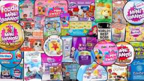 UNBOXING 60 BLIND BAGS! Mini Brands! Sugar Buzz! Real Littles! Doorables! Squishmallows!