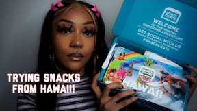 TRYING SNACKS FROM HAWAII! | SNACK CRATE SUBSCRIPTION BOX | BABY GLOW