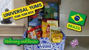 Brazil UNIVERSAL YUMS Subscription Box Unboxing & Taste Test | February 2023 Yum-Yum Box