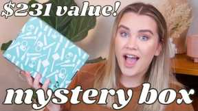 *incredible* $43 makeup mystery box unboxing!! ✨🤍
