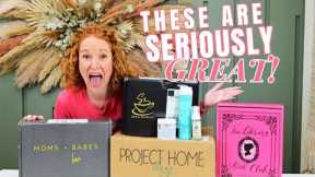 Opening 4 Great Subscription Boxes + 3 Empty Products Review | Subscription Box Reviews