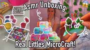 [ASMR] UNBOXING THE *NEW* REAL LITTLES MICROCRAFT MYSTERY BOXES!!😱🎨💦🦄🍃 (FULL COMPILATION!🫢)