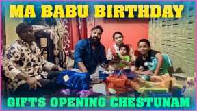 Ma Babu Birthday Gifts Opening Chestunam | Pareshan Family