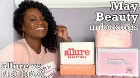 Monthly Subscription Boxes for Women | Birchbox vs Allure | Subscription Unboxing Videos