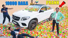 10000 Balls in Mercedes Prank on Amit - अमित भाई के होश उड़ गए | 100% Real & Crazy