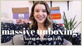 Unboxing and Reviewing 12 Popular Subscription Boxes! 2021 Edition!