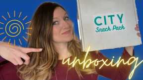 Monthly subscription boxes for Snack Box Lovers:  unboxing City Snack Pack